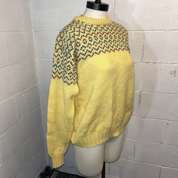 Vintage 70s 80s Robe Di Kappa Sweater Women’s yellow bold print size‎ med - Picture 2 of 10